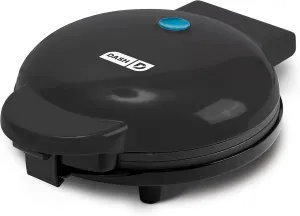DASH Express 8” Waffle Maker for Waffles, Paninis, Hash Browns   other Breakfast, Lunch, or Snacks, with Easy to Clean, Non-Stick Cooking Surfaces - Black