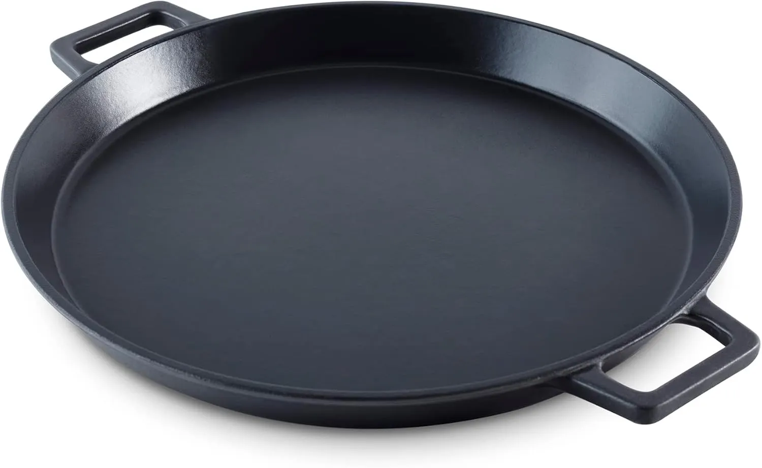 DASH Zakarian 13" Nonstick Cast Iron Frying Pan, Dual Handle Skillet with Titanium Ceramic Coating, Black
