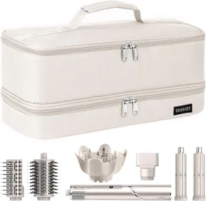 Double Layer Storage Case For Shark Flexstyle, Travel Carrying Case For Shark 430/440 Flexstyle, Organizer Bag For Shark Flexstyle/Dyson Airwrap Styler Attachments