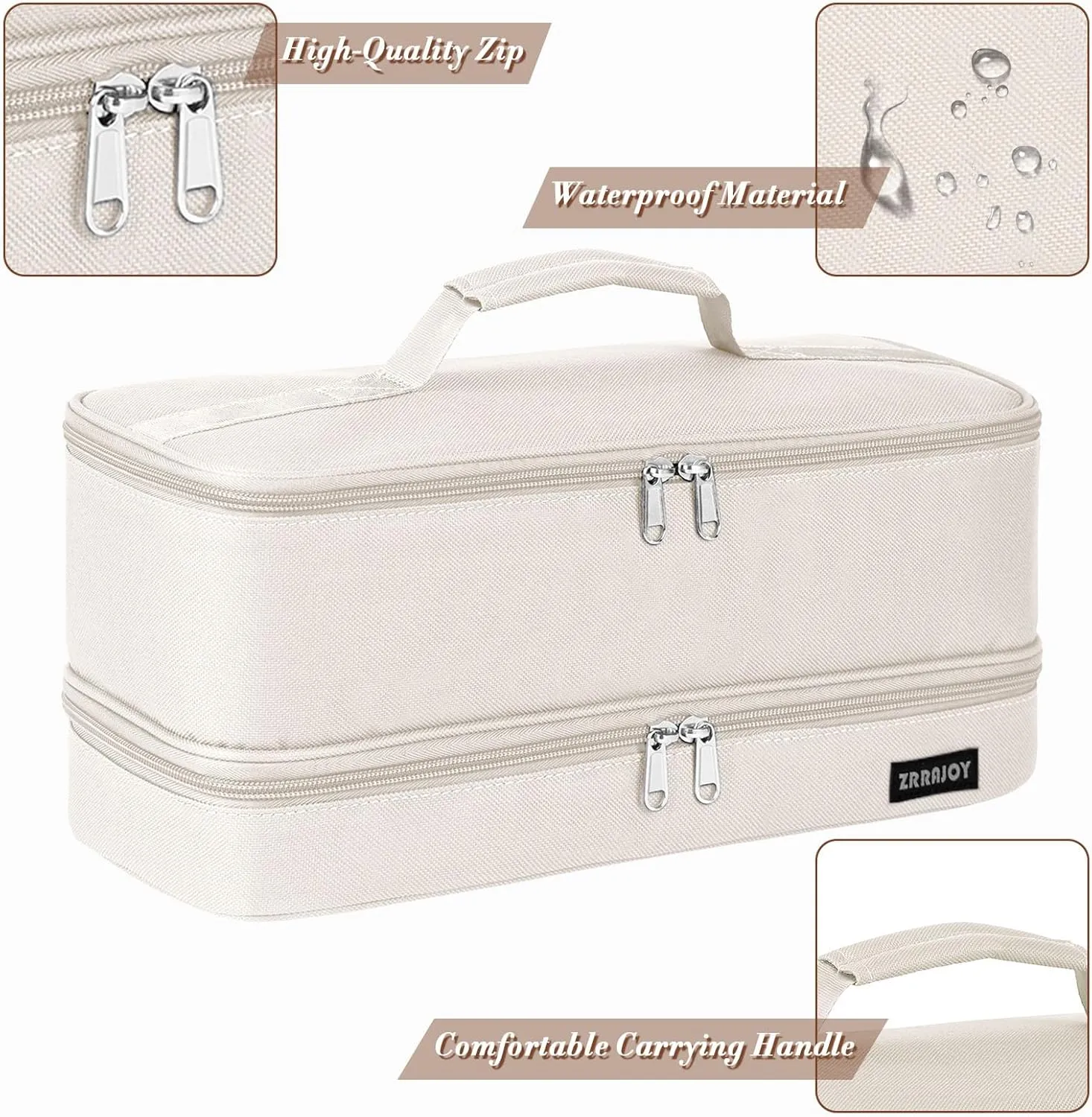 Double Layer Storage Case For Shark Flexstyle, Travel Carrying Case For Shark 430/440 Flexstyle, Organizer Bag For Shark Flexstyle/Dyson Airwrap Styler Attachments