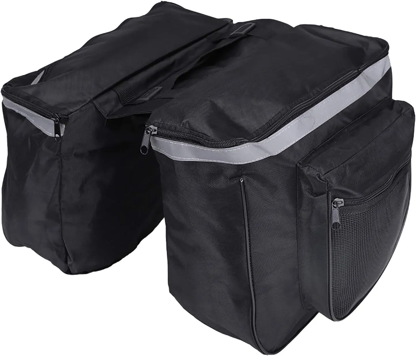 Double Side Bike Rack Bag,25L Waterproof Mountain Road Bike Rack Rear Seat Tail Carrier Trunk Double Pannier Bag