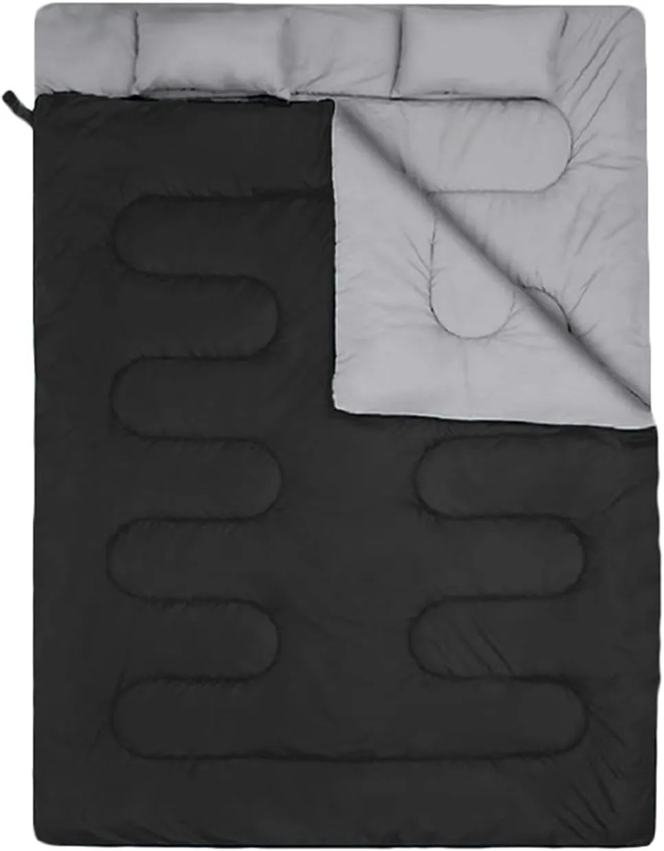 Double Sleeping Bag, USB Heated, 3-Season Electric Sleeping Bag for 2 Persons, Ideal for Camping, Hiking, and Backpacking Adventures, Cold Weather Comfort
