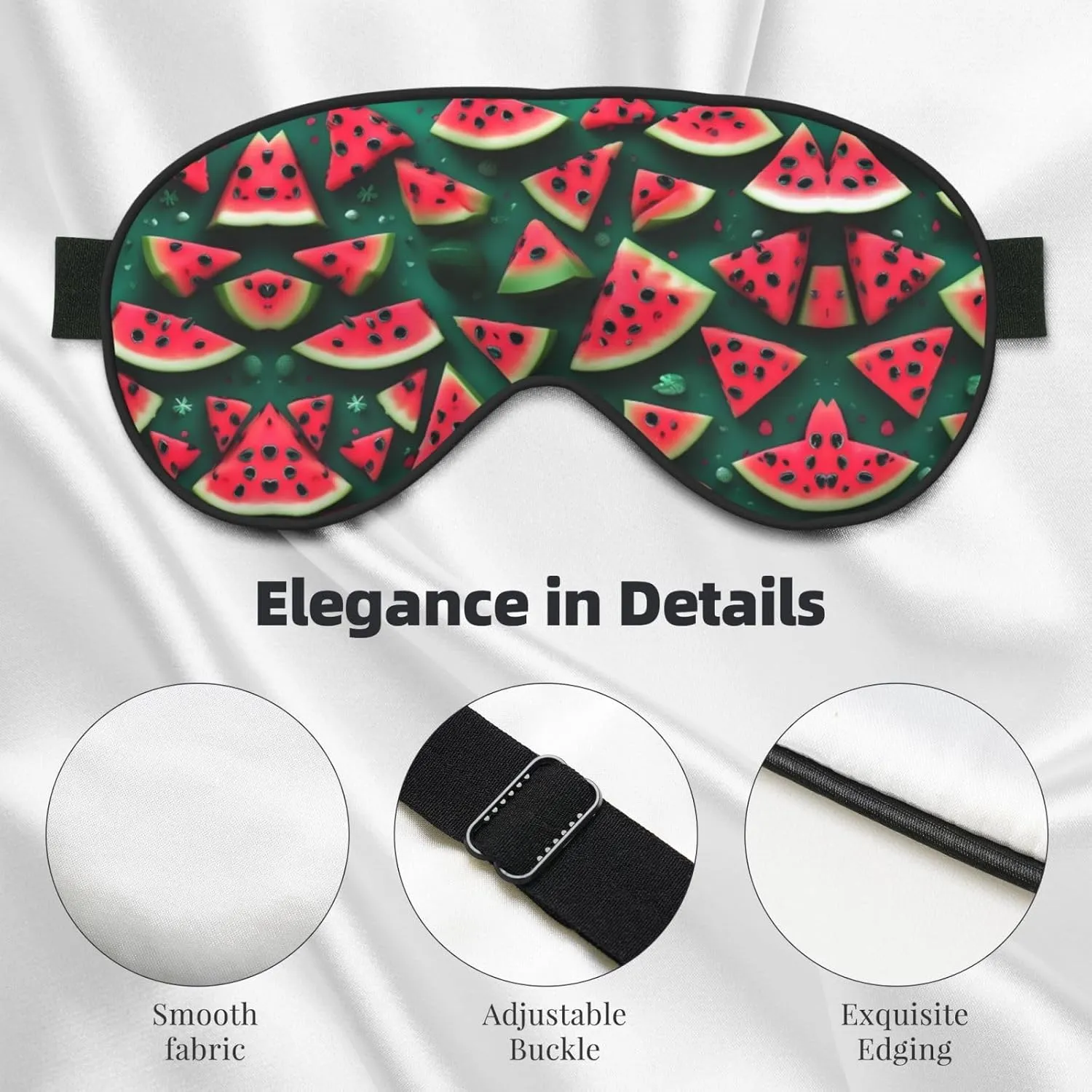 Dream Watermelon Head-Mounted Double-Sided Light-Blocking Sleeping Eye mask to Protect Eyes and Relieve Eye Fatigue