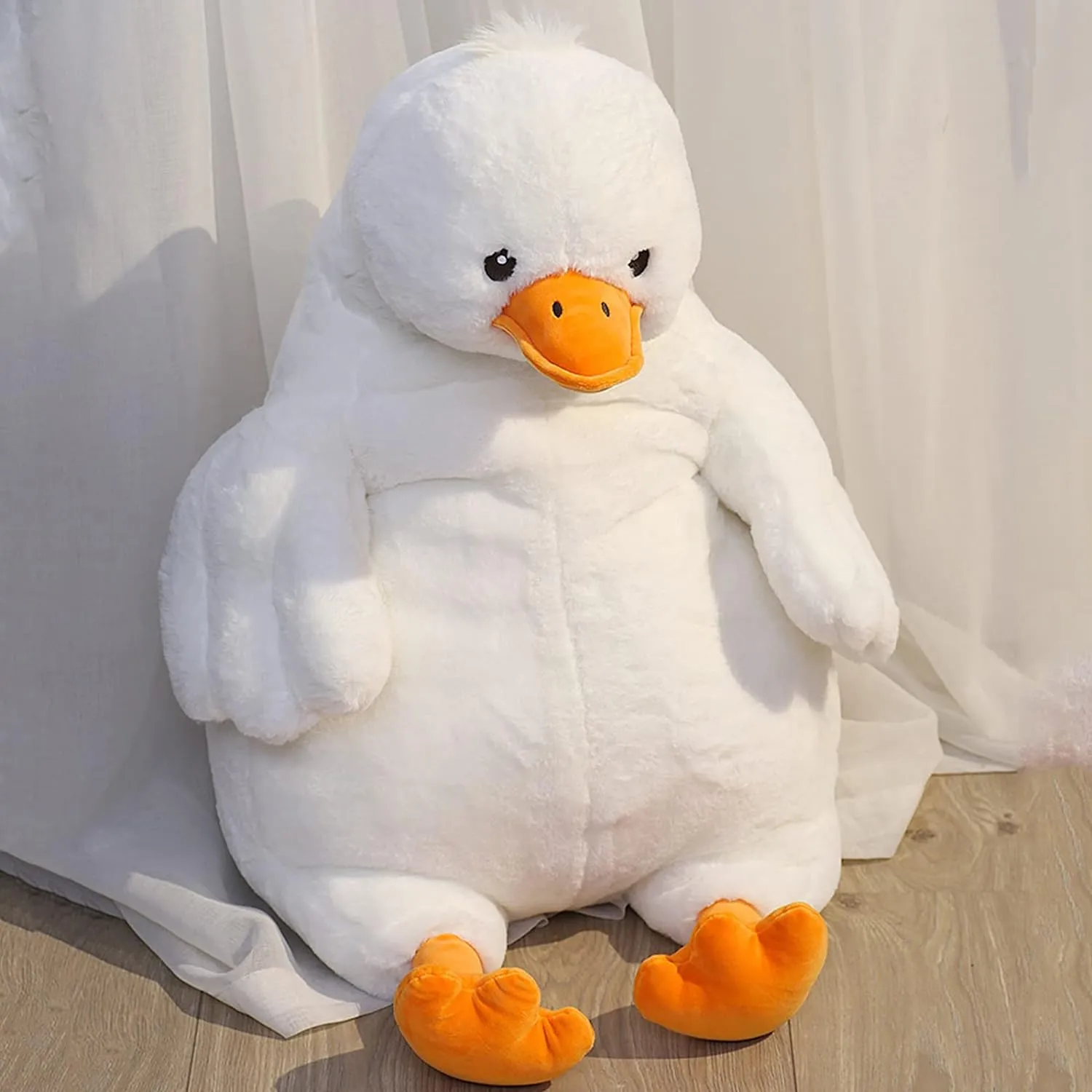 Duck Weighted Stuffed Animals, 21.5" 5.2 lbs Weighted Duck Plush Toy Large Weighted Plush Animal Pillow Gifts for Boys and Girls