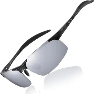 DUCO Mens Sports Polarized Sunglasses UV Protection Sunglasses for Men 8177s