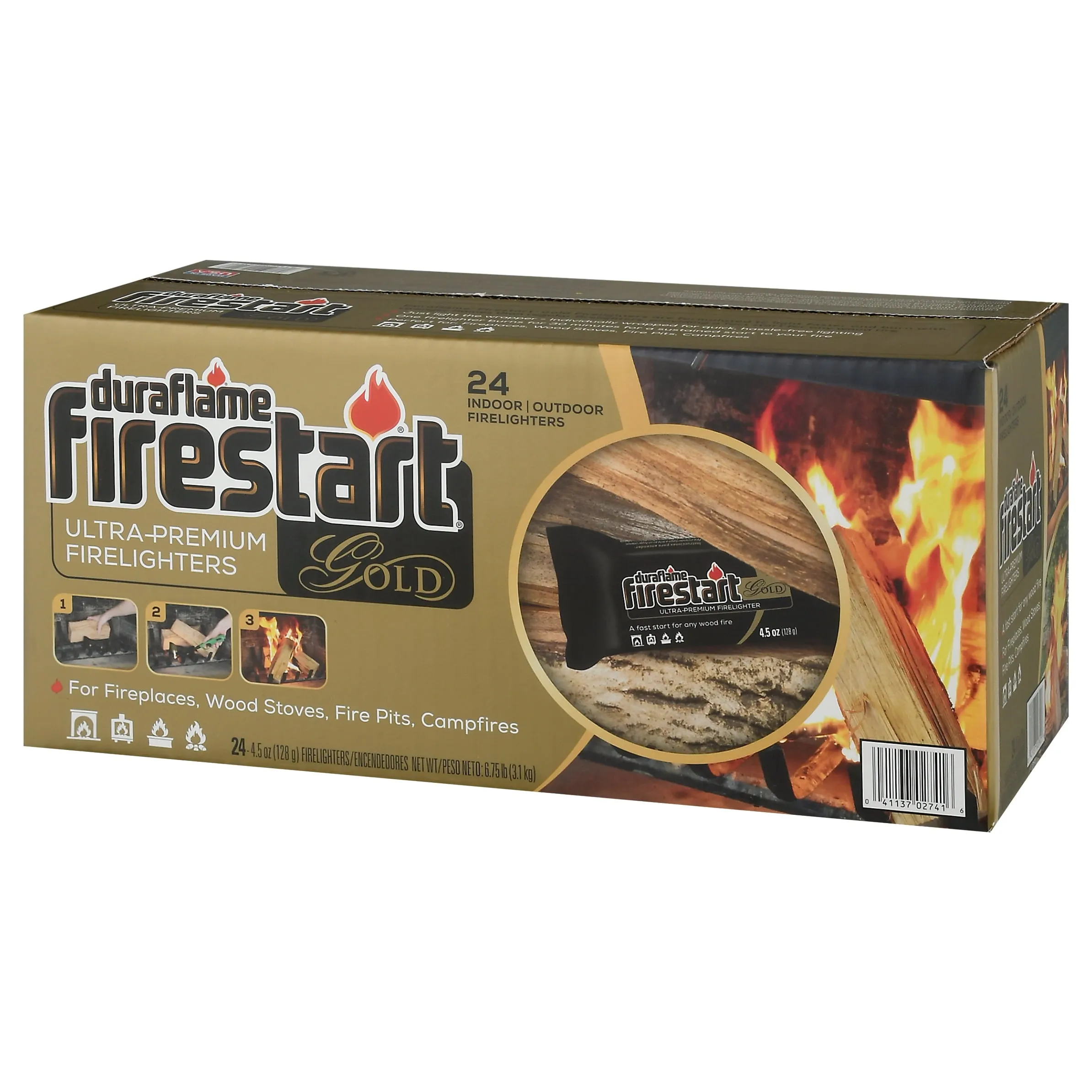Duraflame Firestart Gold Ultra Premium 4.5 oz Fire Starters 24-Pk