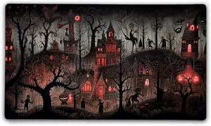 Elm Street Gaming TCG Playmat with Carry Bag, 14x24, 3mm Double Stitched Edge, Cloth Top, Neoprene Rubber Base, USA Made, only from Jank Mats!