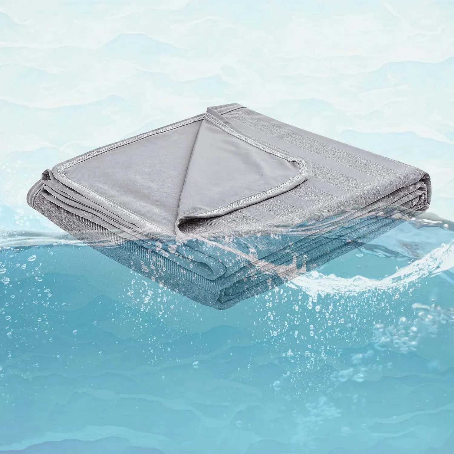 EMME Cooling Blankets for Hot Sleepers, Summer Blanket Full Size Bed, Thin Lightweight Throw Blanket Twin for Couch, Double-Sided Keep Body Cool, Grey Cold Sheet Night Sweats