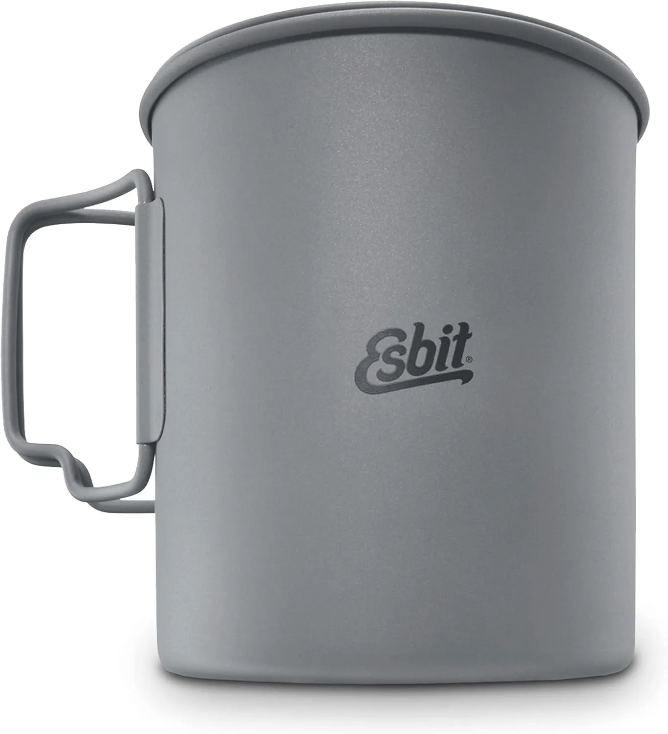 Esbit 750ml (25 oz) Ultralight Titanium Cooking Pot with Hinged Grip and Mesh Stow Bag