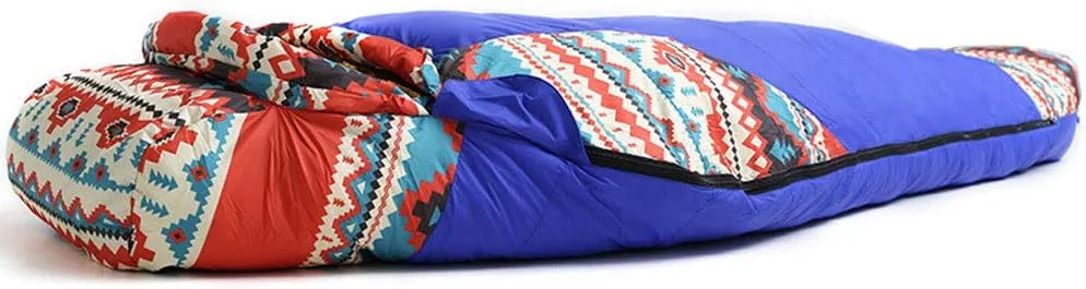 Ethnic Hollow Cotton Ultra Light Anti Splash Camping Hiking Outdoor Mummy Sleeping Bag
