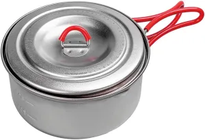 Evernew Titanium Lightweight Camping Pot w/Folding Handle, 600