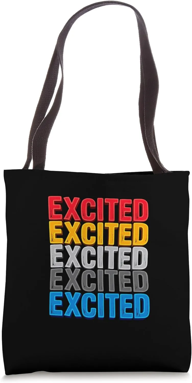 EXCITED Vibrant Tote Bag