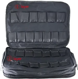 EXMAX® Shoulder Storage Bag Handbag for Wireless Tour Guide System Transmitter Receiver or Other Small Product(52-slot Storage Bag)