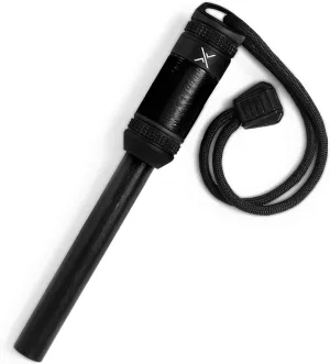 Exotac fireROD XL Ferrocerium Firestarter with Replaceable 1/2 in. Diameter Waterproof Ferro Rod Striker, Heavy-Duty Flammable Repair Tape, and Tinder Capsule Compartment with Included quickLIGHT Tabs