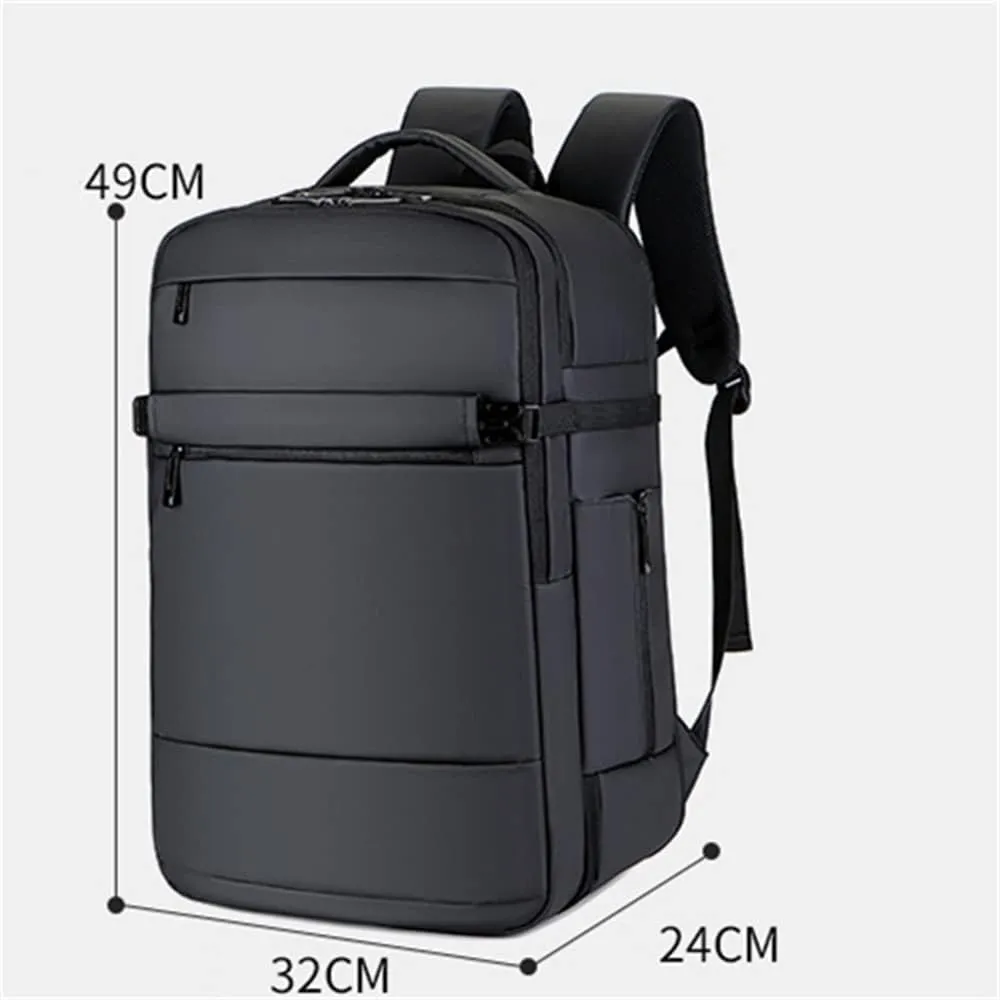 Expandable Travel Business Large-capacity Backpack with Exclusive Shoe Compartment