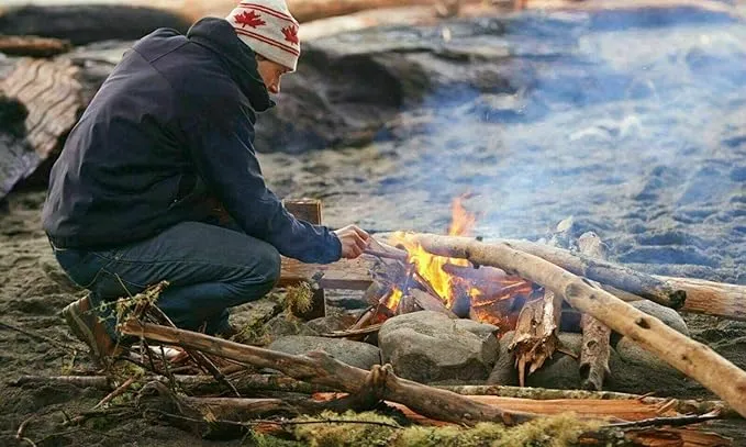 Fatwood 100% Natural Firestarter Sticks Hand Cut in The USA Ferro Rod Ferrocerium Flint Jute Fatwood Chips Striker Tin Container Survival Emergencies Camping Steve Kaeser Since 1989