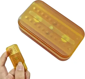 Fidget Slider PEI Amber Double-Sided Sliding EDC Toy Crisp Sounding Q-Bomb Feedback Fidget Toy