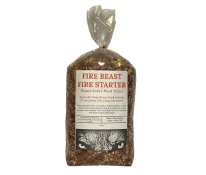 Fire Beast Fire Starter Waxed Cedar Wood Chips 2lbs