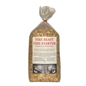 Fire Beast Fire Starter Waxed Pine Wood Chips 2lbs