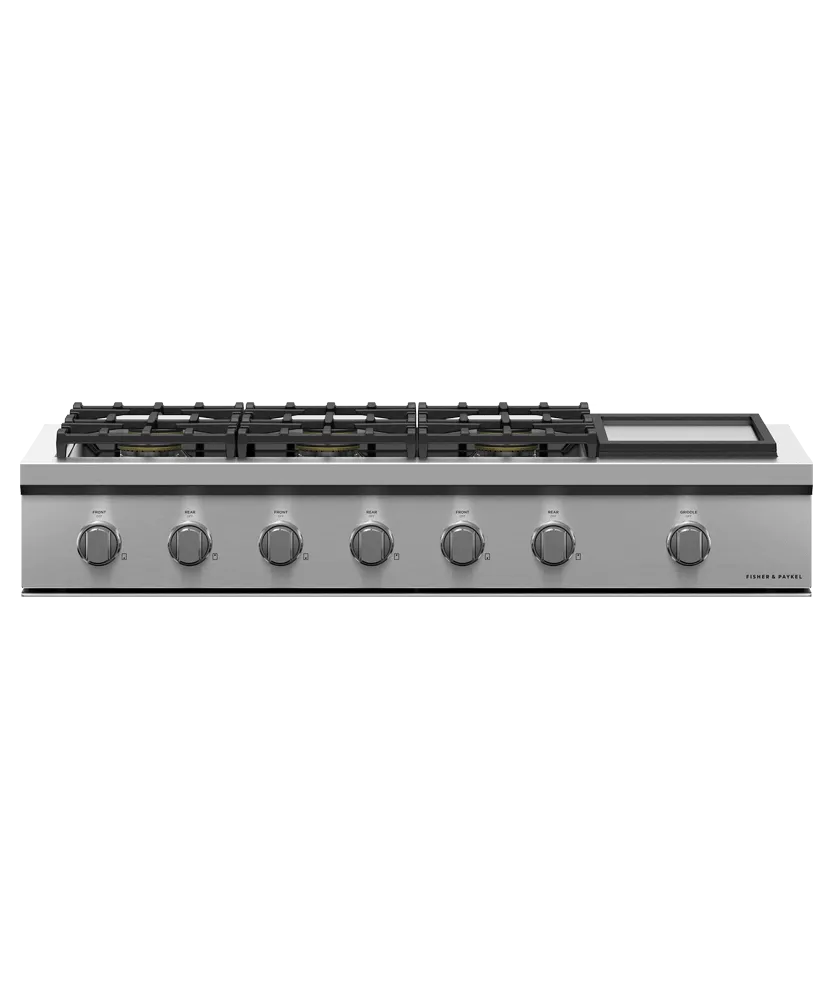 Fisher & Paykel CPV3486GDL Gas Rangetop, 48", Griddle