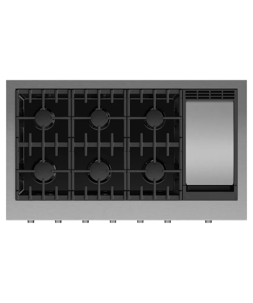Fisher & Paykel CPV3486GDL Gas Rangetop, 48", Griddle