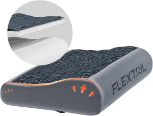 FLEXTAILGEAR Inflatable Camping Pillow, Portable Travel Pillows, Ultralight Beach Pillow with 50D Brushed Stretch Cloth, Washable Cover, TPU Bladder for Camping, Hiking, Airplane, Road Trip, Office