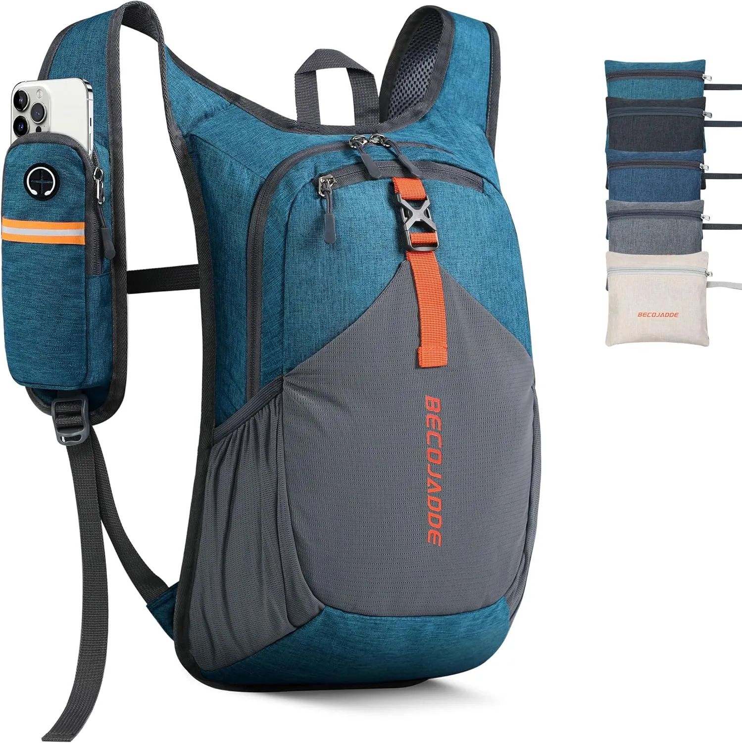 Foldable Ultralight Hiking Backpack - 15L Capacity - Turquoise