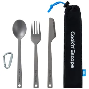 Free Gift 🎁 | Cook'n'Escape 3-Piece multi-function Titanium durable Cutlery Set