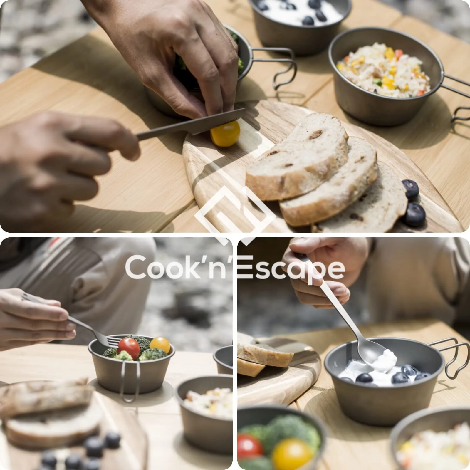 Free Gift 🎁 | Cook'n'Escape 3-Piece multi-function Titanium durable Cutlery Set