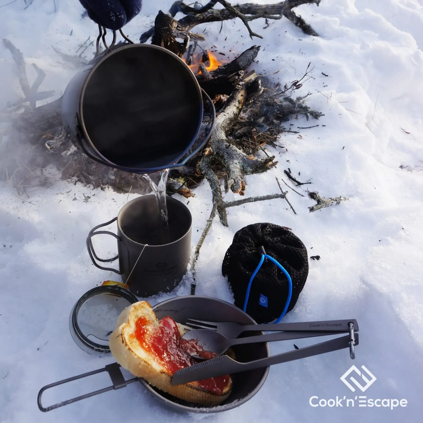 Free Gift 🎁 | Cook'n'Escape 3-Piece multi-function Titanium durable Cutlery Set