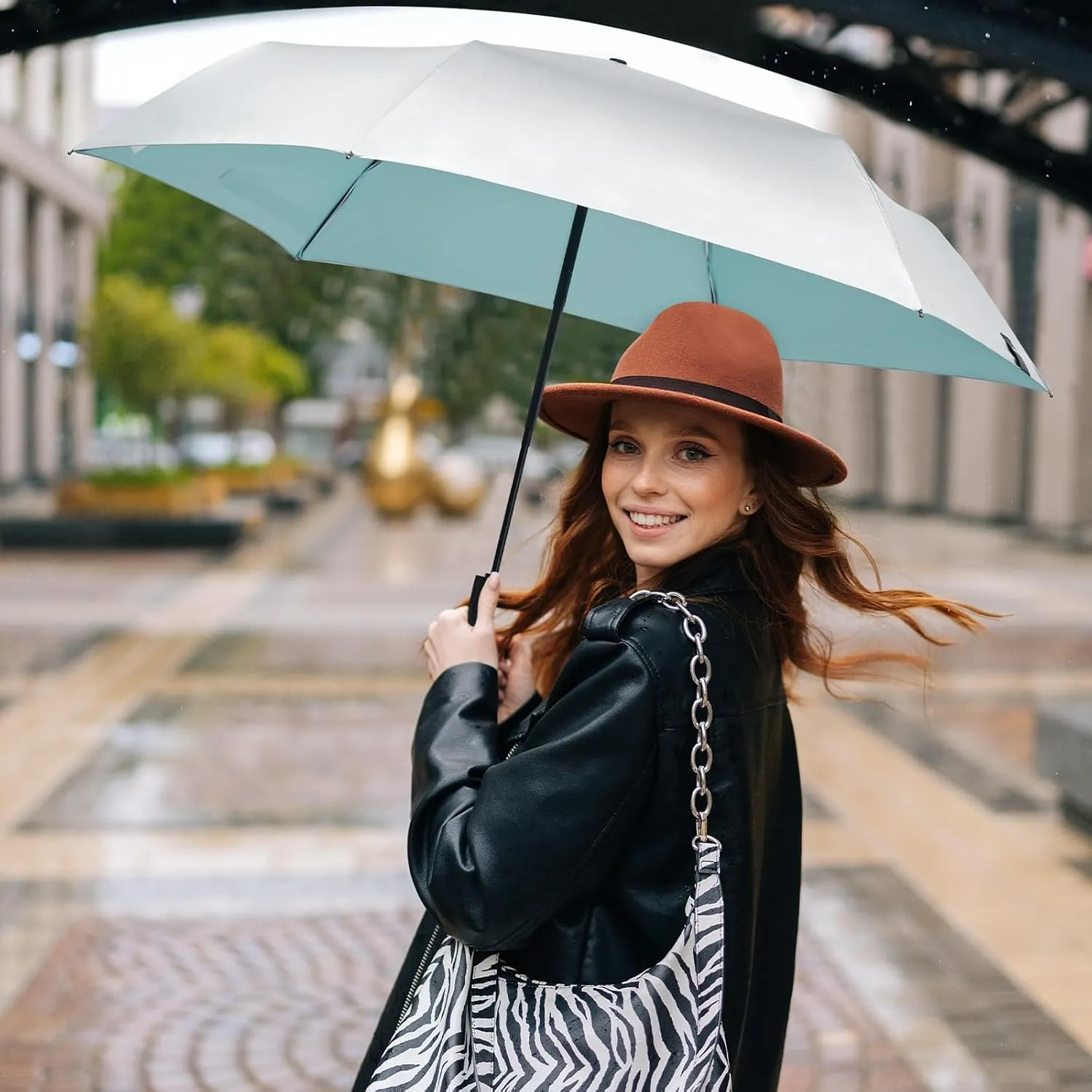 G4Free Travel Umbrella Ultralight UPF 50  UV Protection Compact Umbrella Super Slim Small Mini Automatic Open and Close
