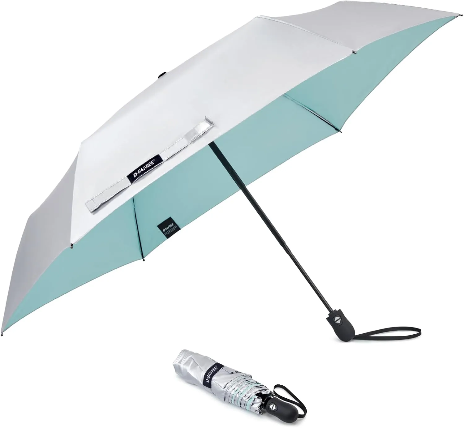 G4Free Travel Umbrella Ultralight UPF 50  UV Protection Compact Umbrella Super Slim Small Mini Automatic Open and Close