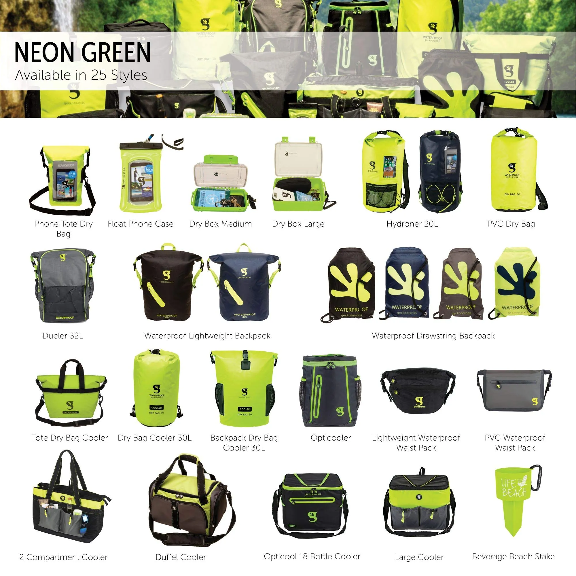 Geckobrands Hydroner 20L Waterproof Backpack