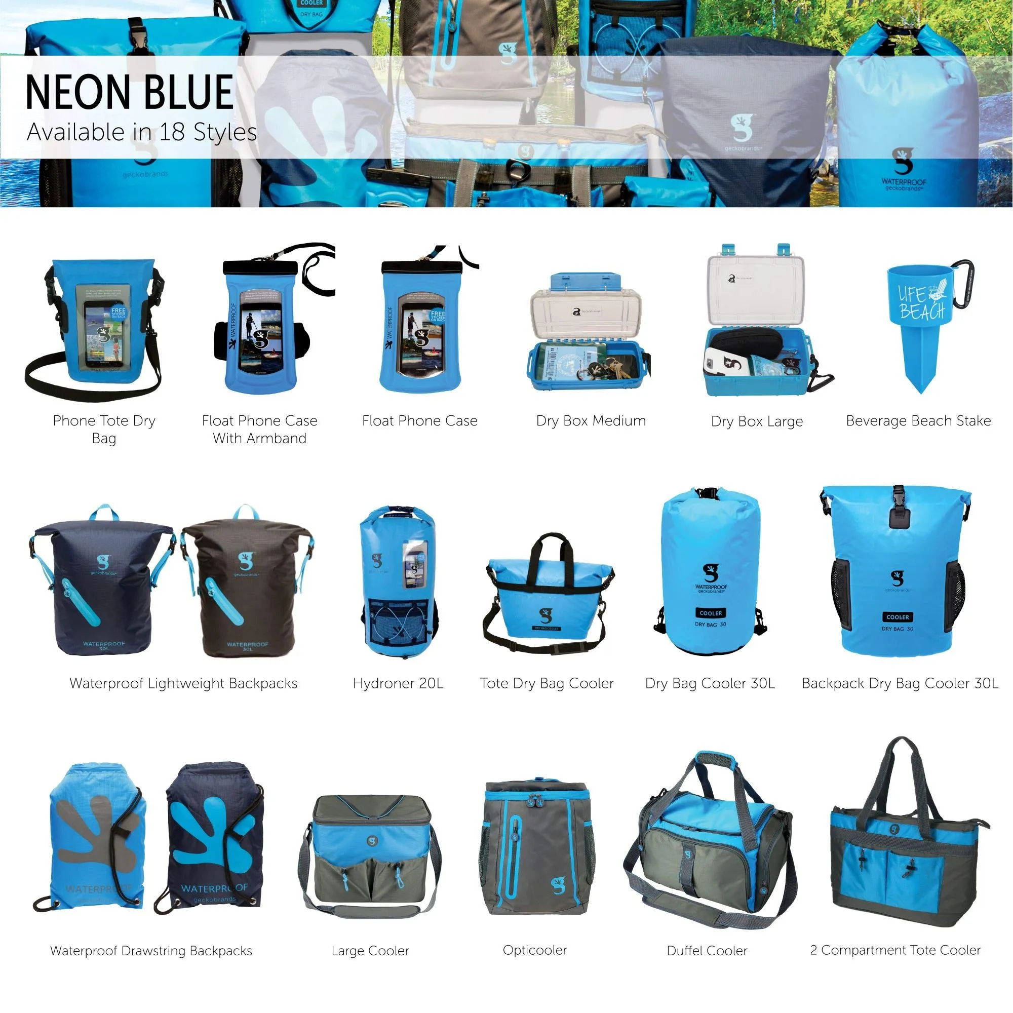 Geckobrands Hydroner 20L Waterproof Backpack