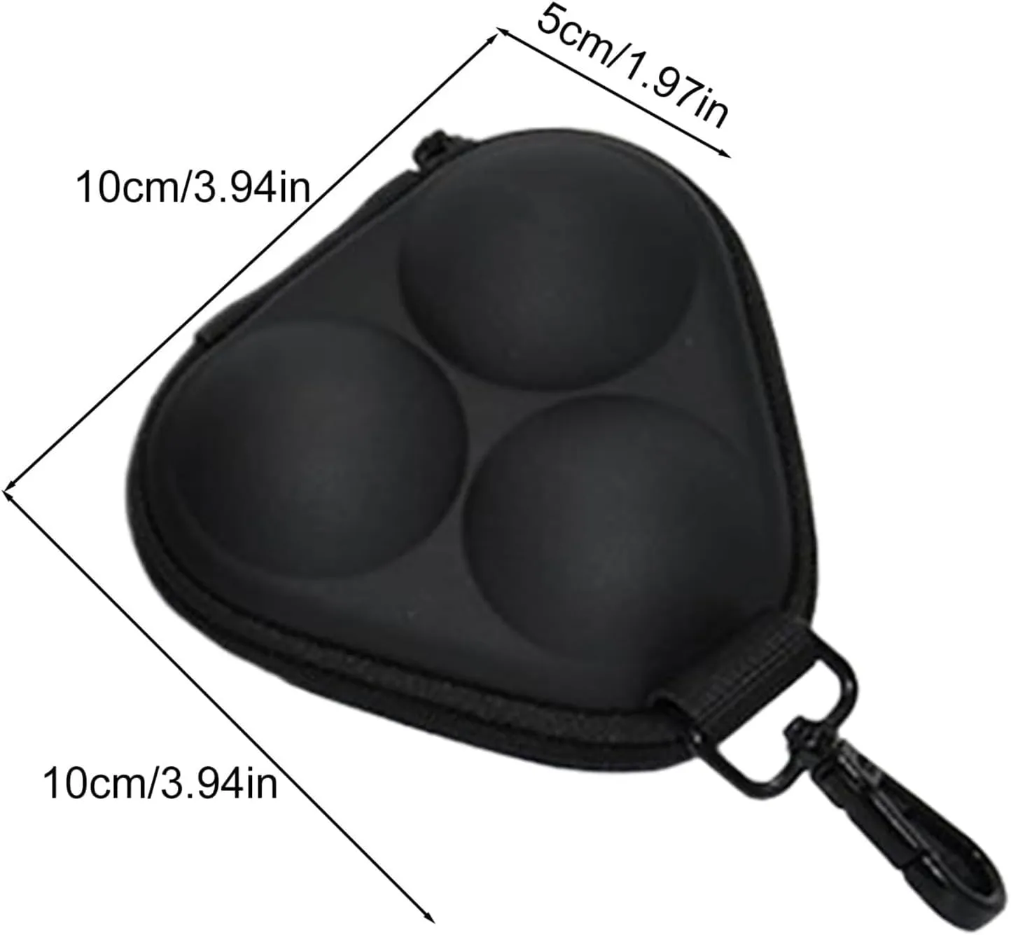 Golf Ball Bag - Golf Ball Storage Pouch, Portable with Carabiner Hard Shell Pouch, Compact Lightweight GolfBall Case, Sports Accessories for Outdoor Games Sports Travel Use
