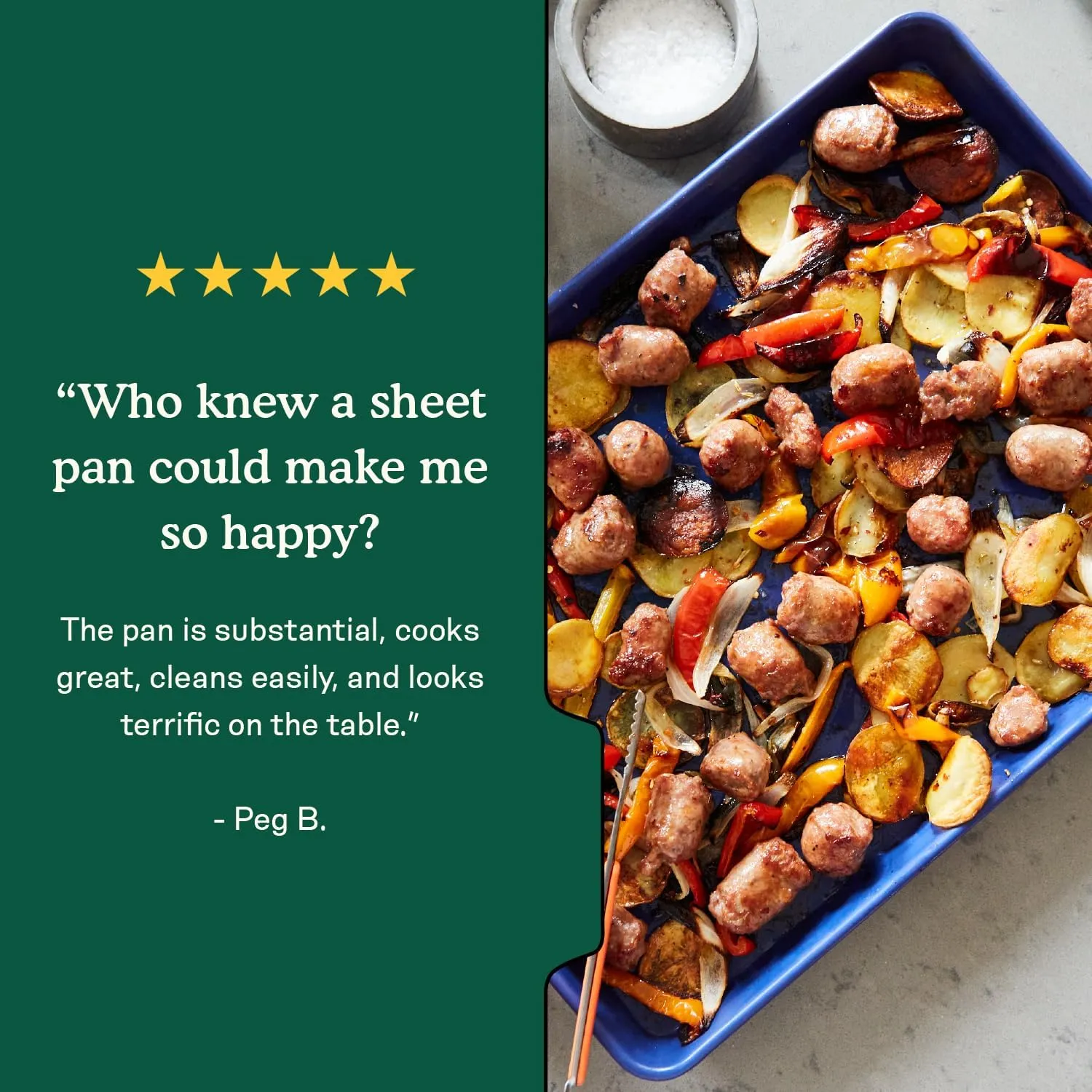 Great Jones Holy Sheet Pan (Pepper) | Nonstick, Half-Sheet Pan | Aluminized Steel, 18.5" x 13.5" | For Baking, Roasting, & Broiling | Premium Bakeware with Even Heat Distribution | Dishwasher-Safe