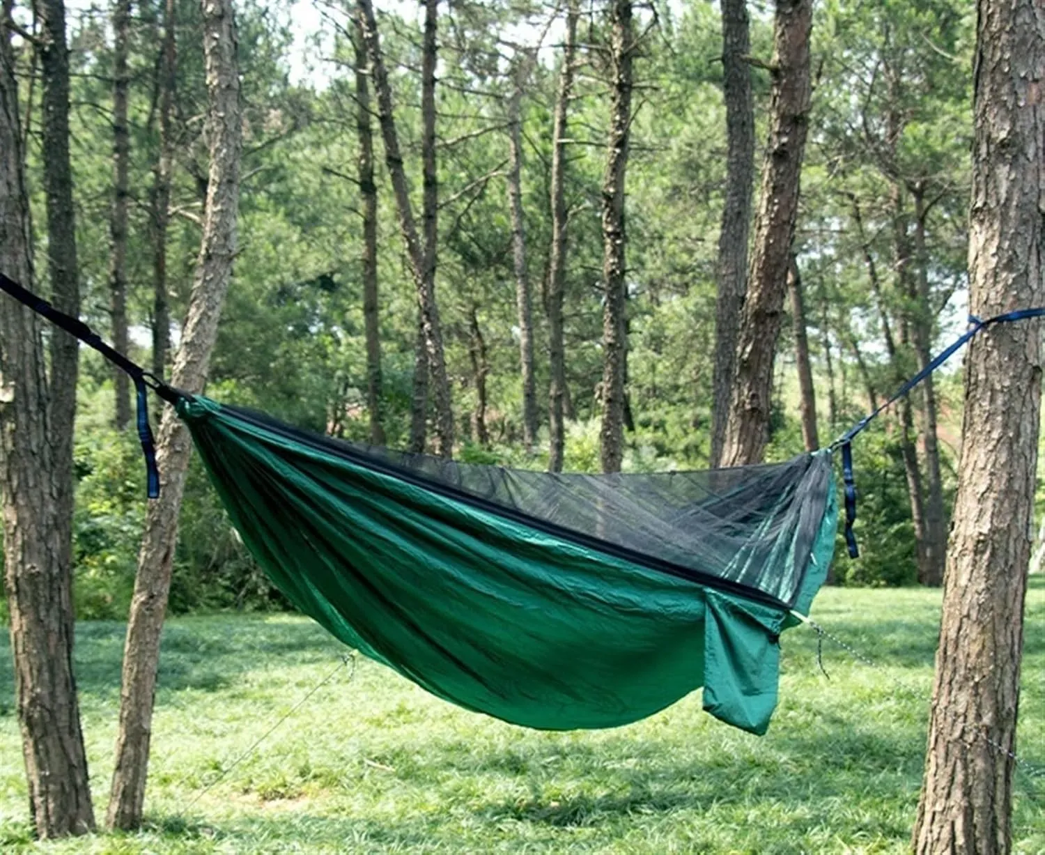 Hammock 290x140 Cm Camping Hammock, Camping Essentials, Lightweight Portable Double & Single Hammock with Tree Straps Portable Hammock