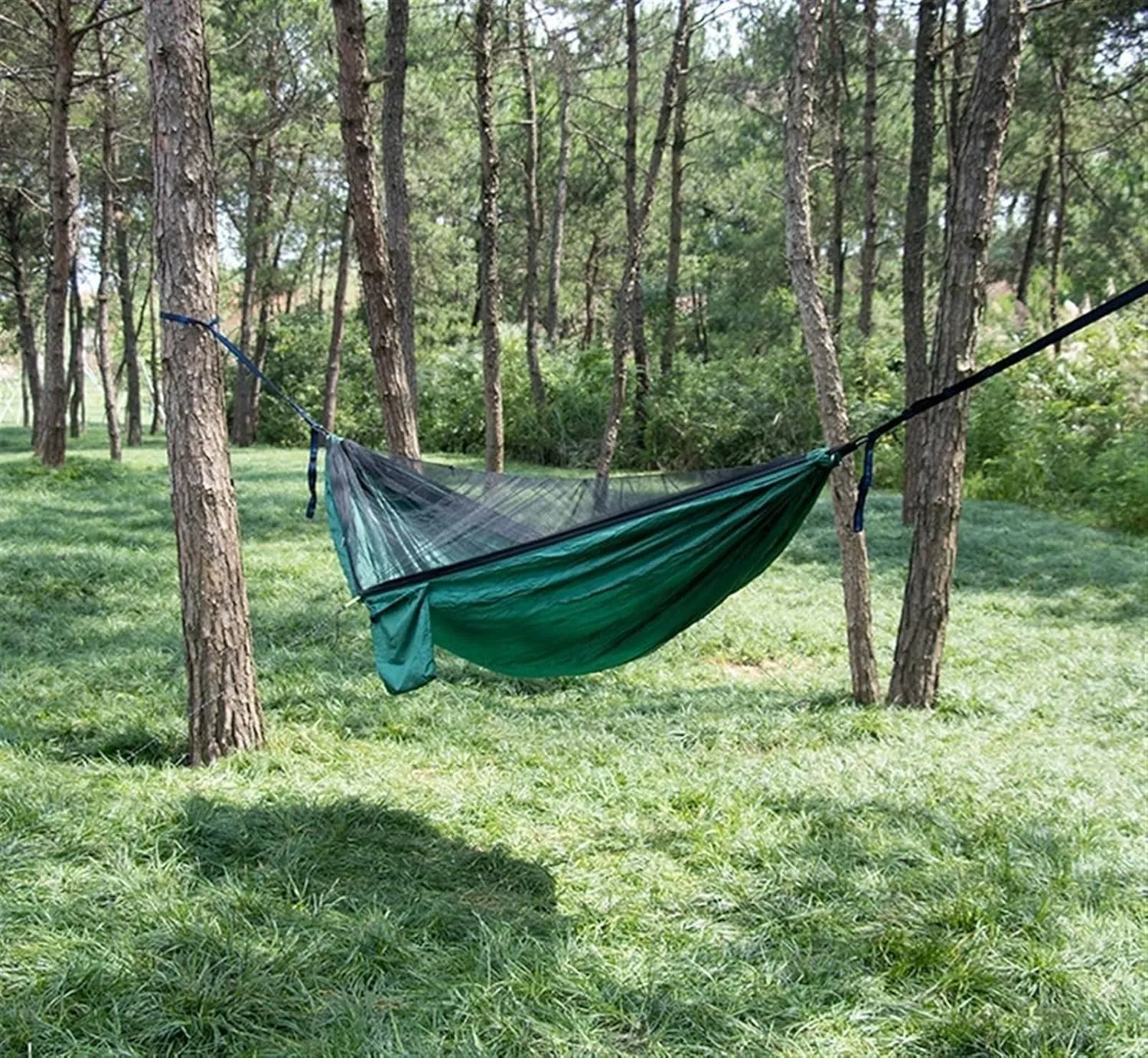 Hammock 290x140 Cm Camping Hammock, Camping Essentials, Lightweight Portable Double & Single Hammock with Tree Straps Portable Hammock