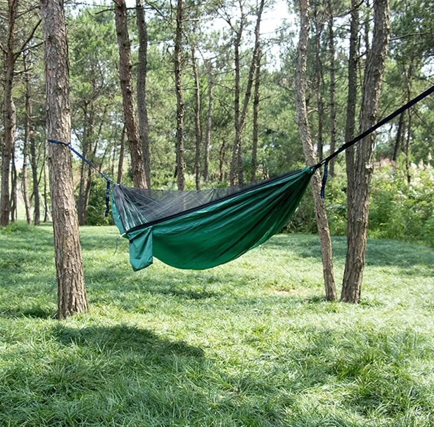Hammock 290x140 Cm Camping Hammock, Camping Essentials, Lightweight Portable Double & Single Hammock with Tree Straps Portable Hammock