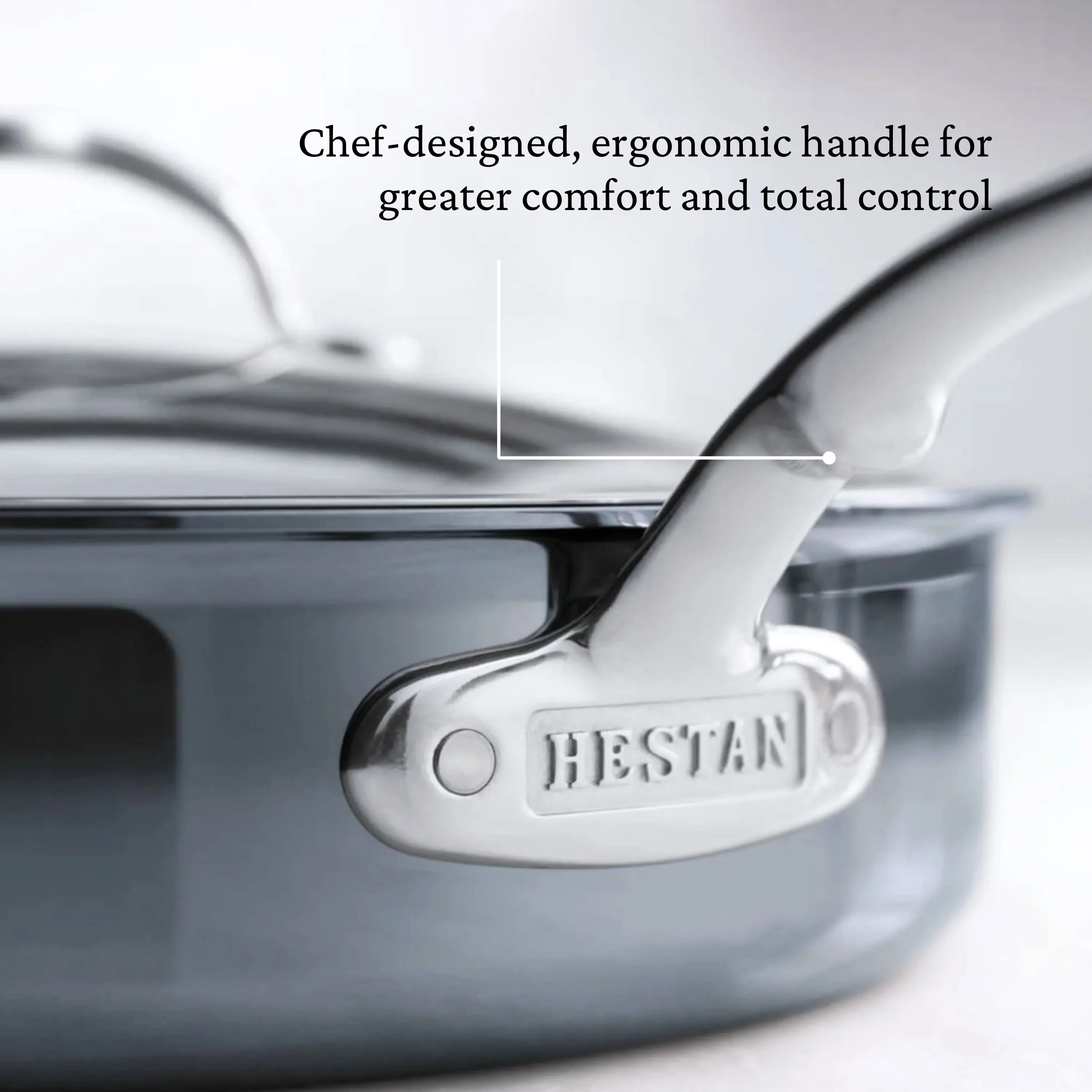 Hestan Nanobond Covered Sauté Pan w/Helper Handle