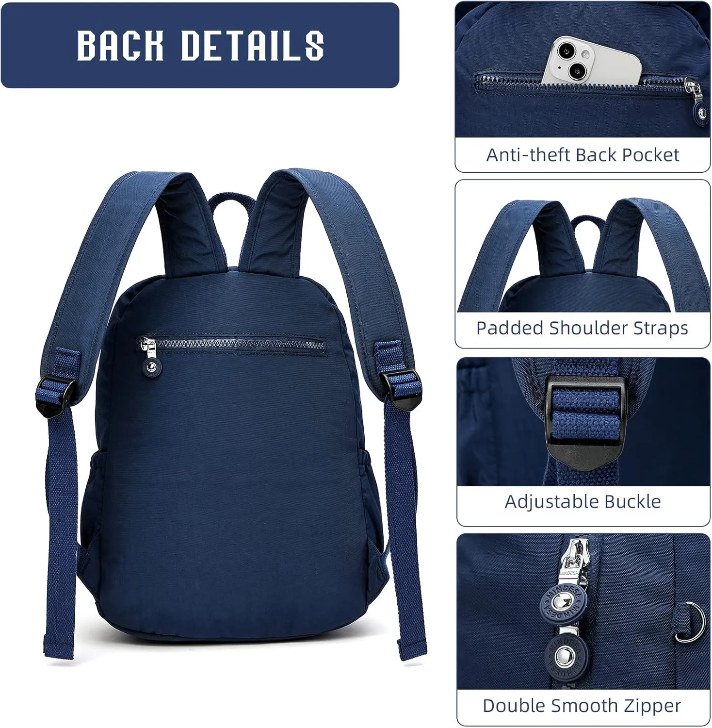 Hiking Waterproof 13" Laptop Backpack Purse for Women and Men,Travel Backpack