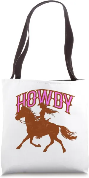 Howdy Cowgirl Tote Bag