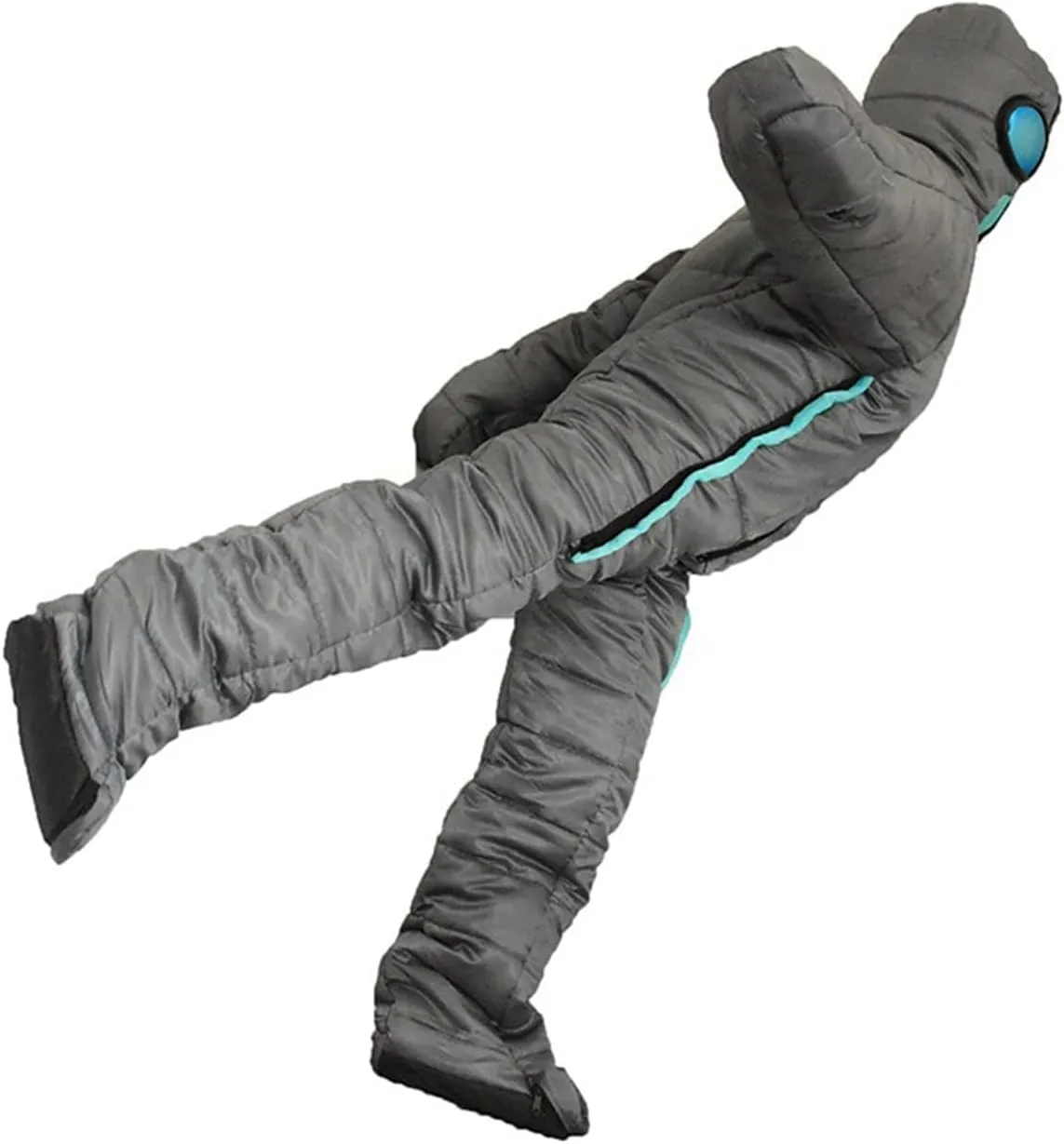 Human Body Wearable Camping Sleeping Bag, Winter Indoor Outdoor Portable Ultralight Warm Adult Windproof Sleeping Bag, Zipper Design Walking Sleeping Bag