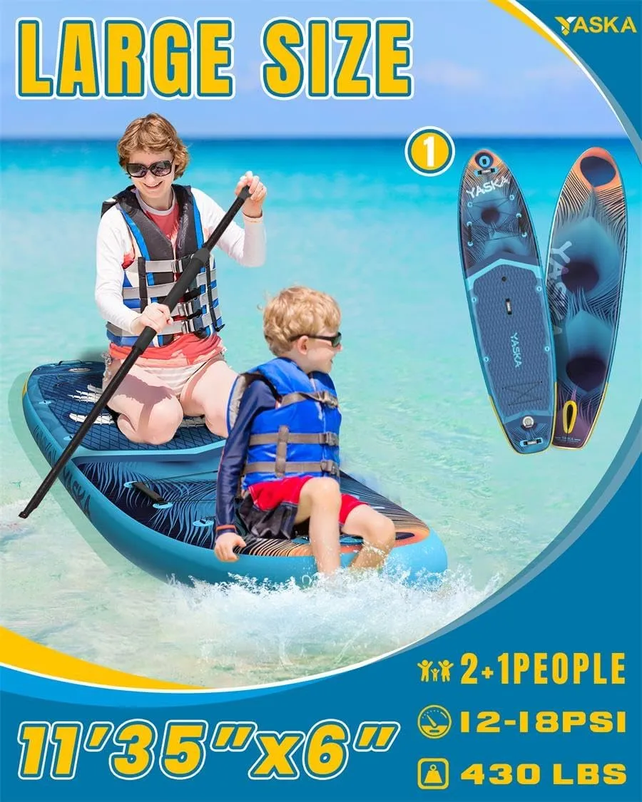 Inflatable Stand Up Paddle Boards - Wide Stable Design with Premium SUP Board Accessories,Paddle Boards for Adults