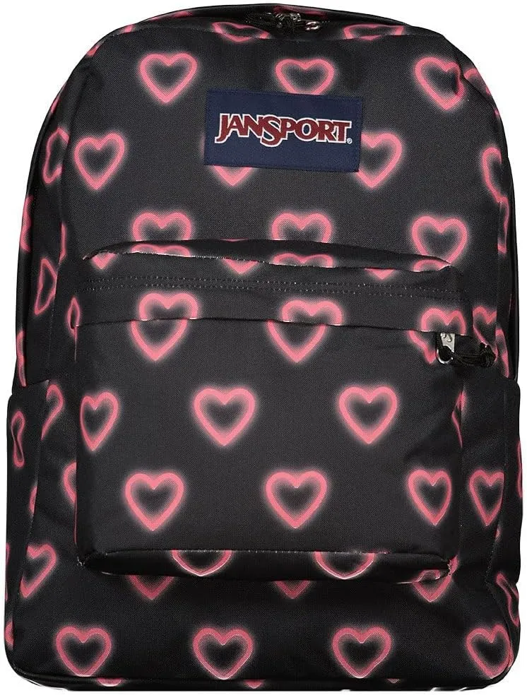 JANSPORT SUPERBREAK ONE Large Backpack, Happy Hearts Black, One Size, Unisex