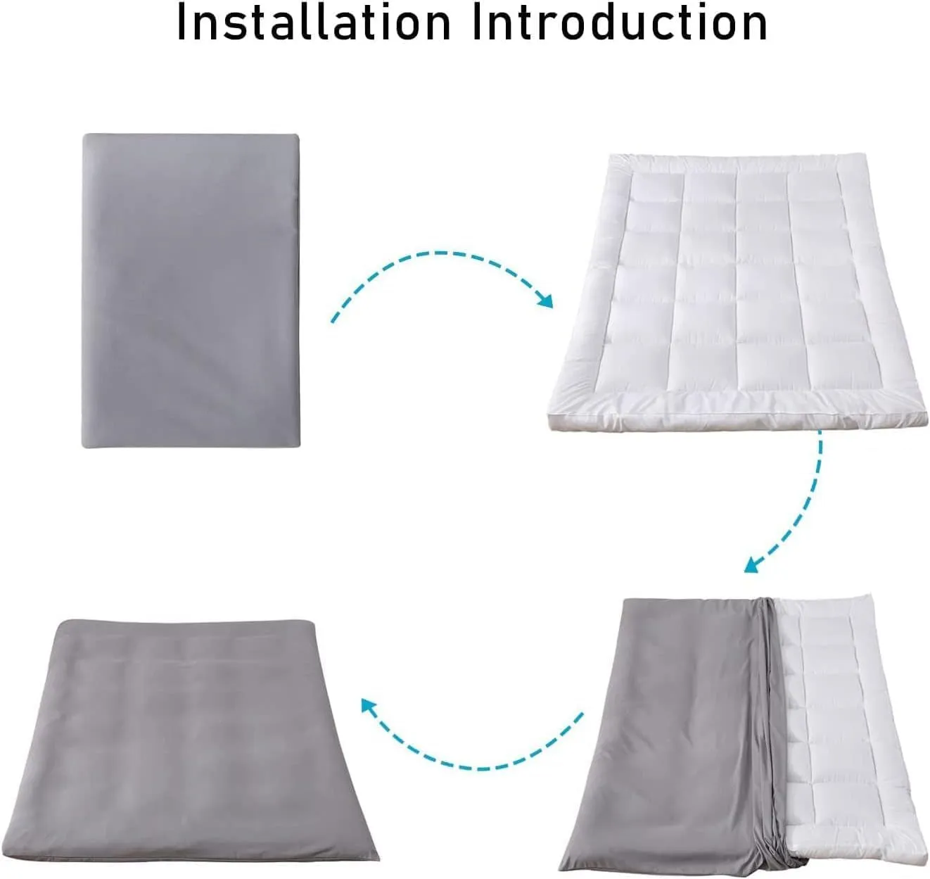 Japanese Futon Mattress Cover with Zipper Floor Futon Mattress Cover for Full Queen King Twin Size Meditation Sleeping Pad Dust Cover (B,Twin:100x200cm(39x79in))