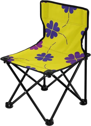 JUNZAN Portable St'patrick Clover Camp Chairs Ultralight Beach Chair Backpack Includes Carry Bag Ice Fishing Chair for Camp Camping