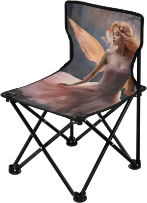 Kigai Folding Camping Chair Heavy Duty Chair Ultralight Compact Portable Beach Chair for Outdoor Camp, Hiking, Travel, Beach, Sporting Event and Picnic, Bueatiful Fairy