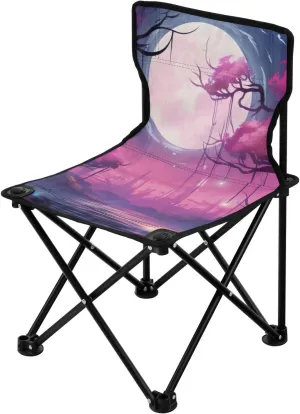 Kigai Folding Camping Chair Heavy Duty Chair Ultralight Compact Portable Beach Chair for Outdoor Camp, Hiking, Travel, Beach, Sporting Event and Picnic, Mystical Night