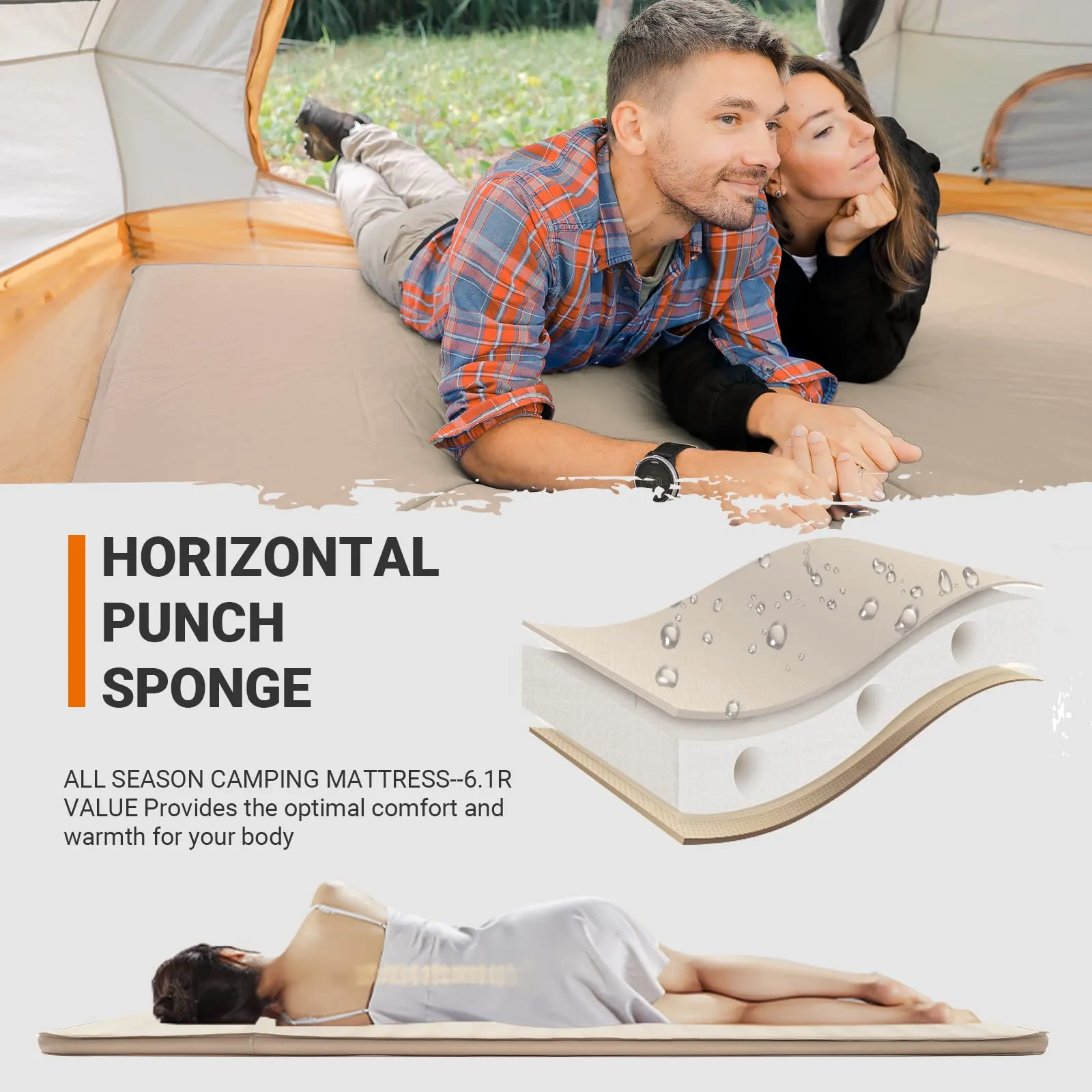 KingCamp COMFORT DOUBLE Self-inflatable Pad